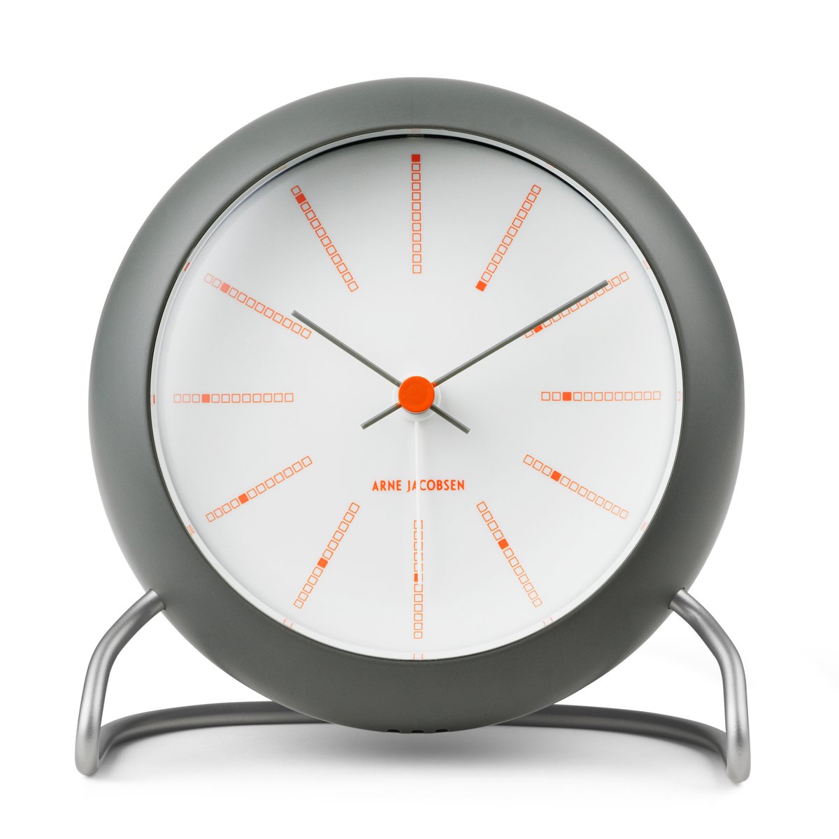 Arne Jacobsen Clocks AJ Bankers bordur Ø11 cm Mørkegrå