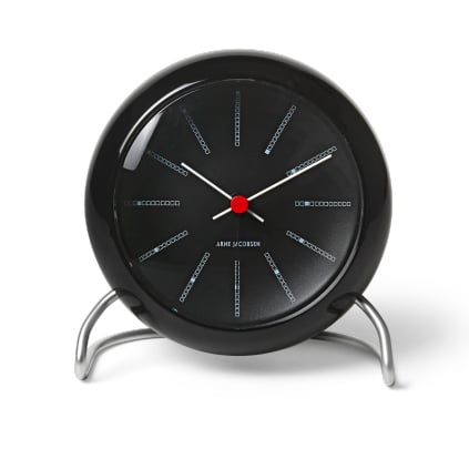 Arne Jacobsen Clocks AJ Bankers bordur Sort (5709513436805)