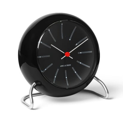AJ Bankers bordur - Sort - Arne Jacobsen Clocks