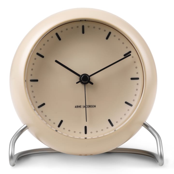 AJ City Hall bord ur - Sandy beige - Arne Jacobsen Clocks