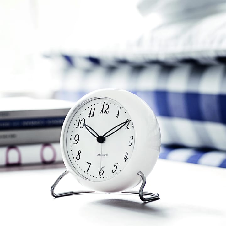 AJ LK bord ur, hvid Arne Jacobsen Clocks