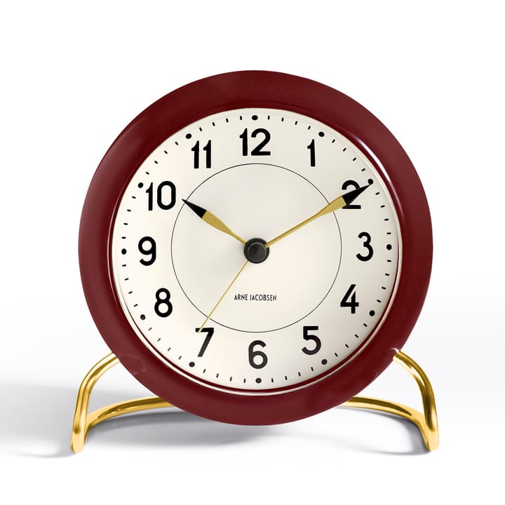 AJ Station bordsur vinrød - vinrød - Arne Jacobsen Clocks