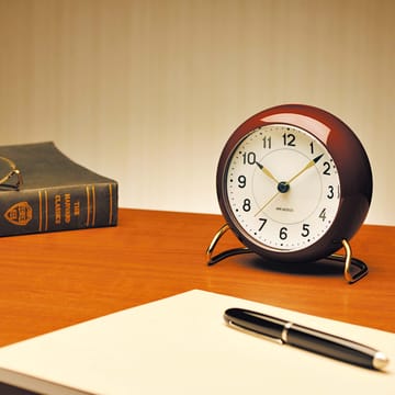 AJ Station bordsur vinrød - vinrød - Arne Jacobsen Clocks