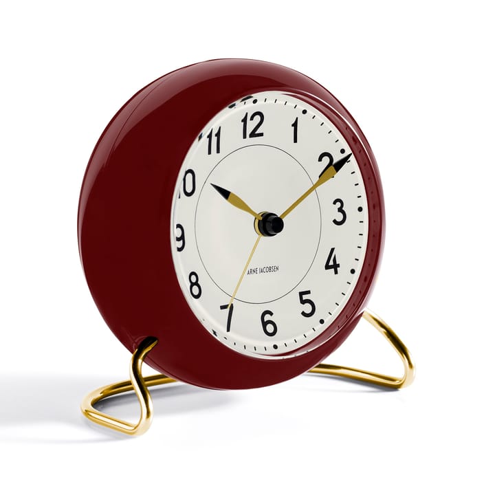 AJ Station bordsur vinrød - vinrød - Arne Jacobsen Clocks