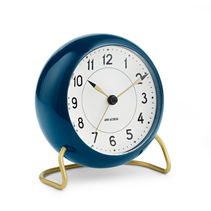 AJ Station bordur petrolblå - petrolblå - Arne Jacobsen Clocks