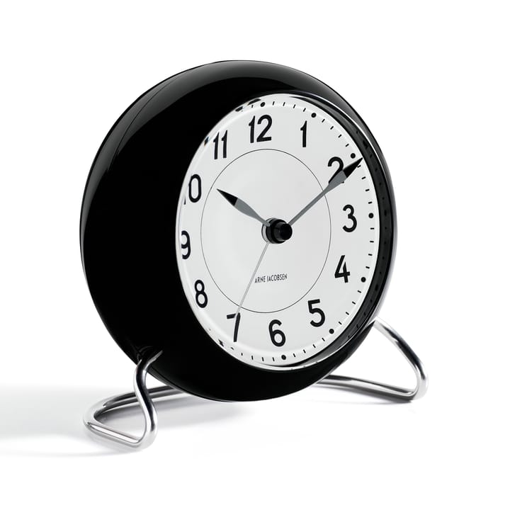 AJ Station bordur - sort - Arne Jacobsen Clocks