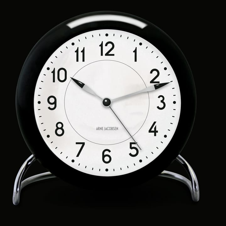 AJ Station bordur, sort Arne Jacobsen Clocks