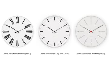 Arne Jacobsen Bankers ur - Ø 160 mm - Arne Jacobsen Clocks