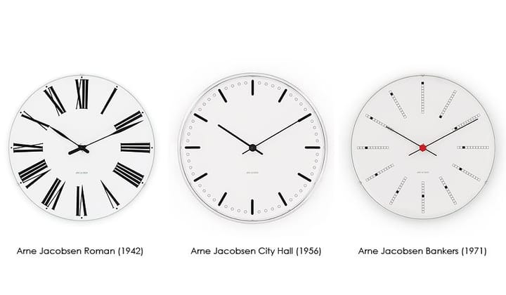 Arne Jacobsen Bankers ur - Ø 210 mm - Arne Jacobsen Clocks