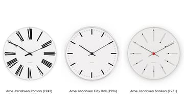 Arne Jacobsen Bankers ur - Ø 480 mm - Arne Jacobsen Clocks