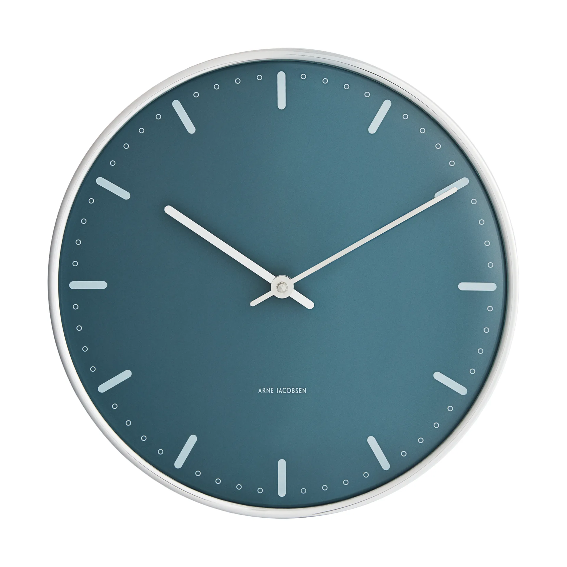 Arne Jacobsen City Hall ur, Blå, Ø29 cm Arne Jacobsen Clocks