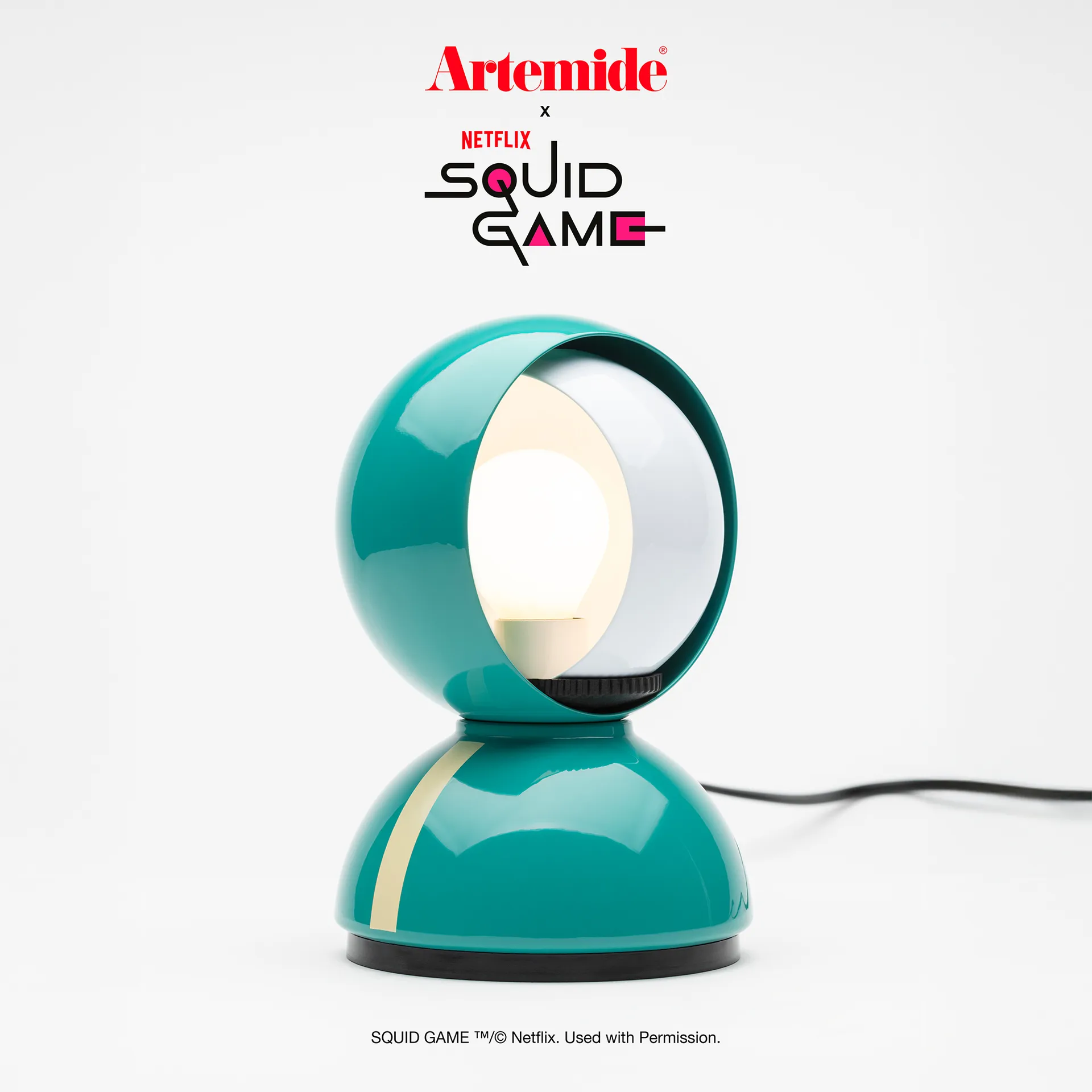 Eclisse x Squid Game bordlampe Special Edition, Player Artemide