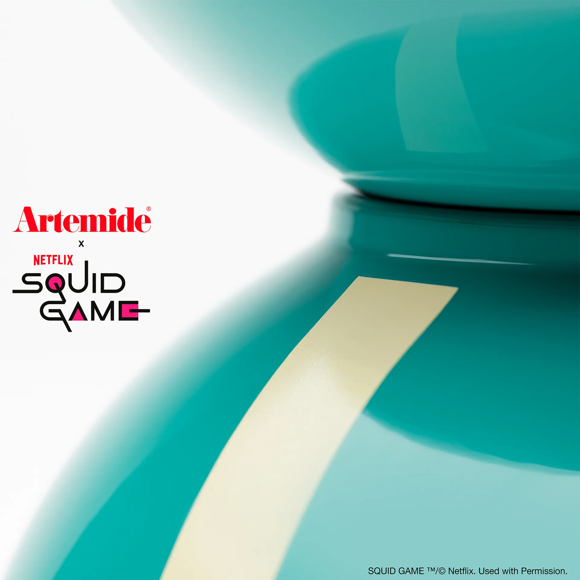 Eclisse x Squid Game bordlampe Special Edition, Player Artemide