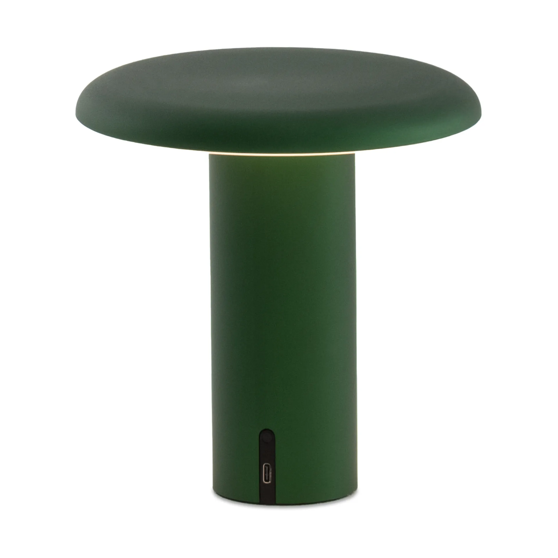 Takku bærbar bordlampe 19 cm, Anodized green Artemide