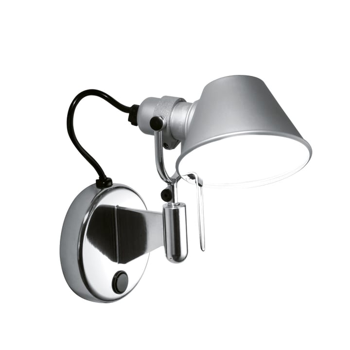 Tolomeo Micro Faretto væglampe - aluminium, med on-off knap - Artemide