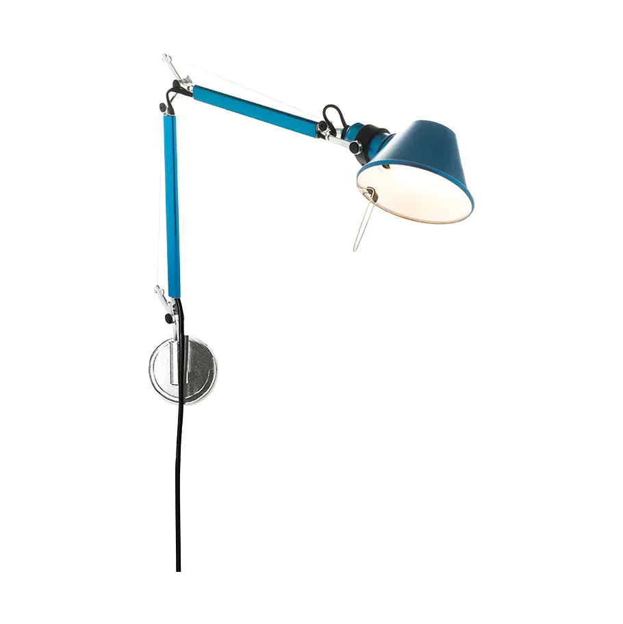 Tolomeo Micro væglampe - Anodized blue,  Artemide