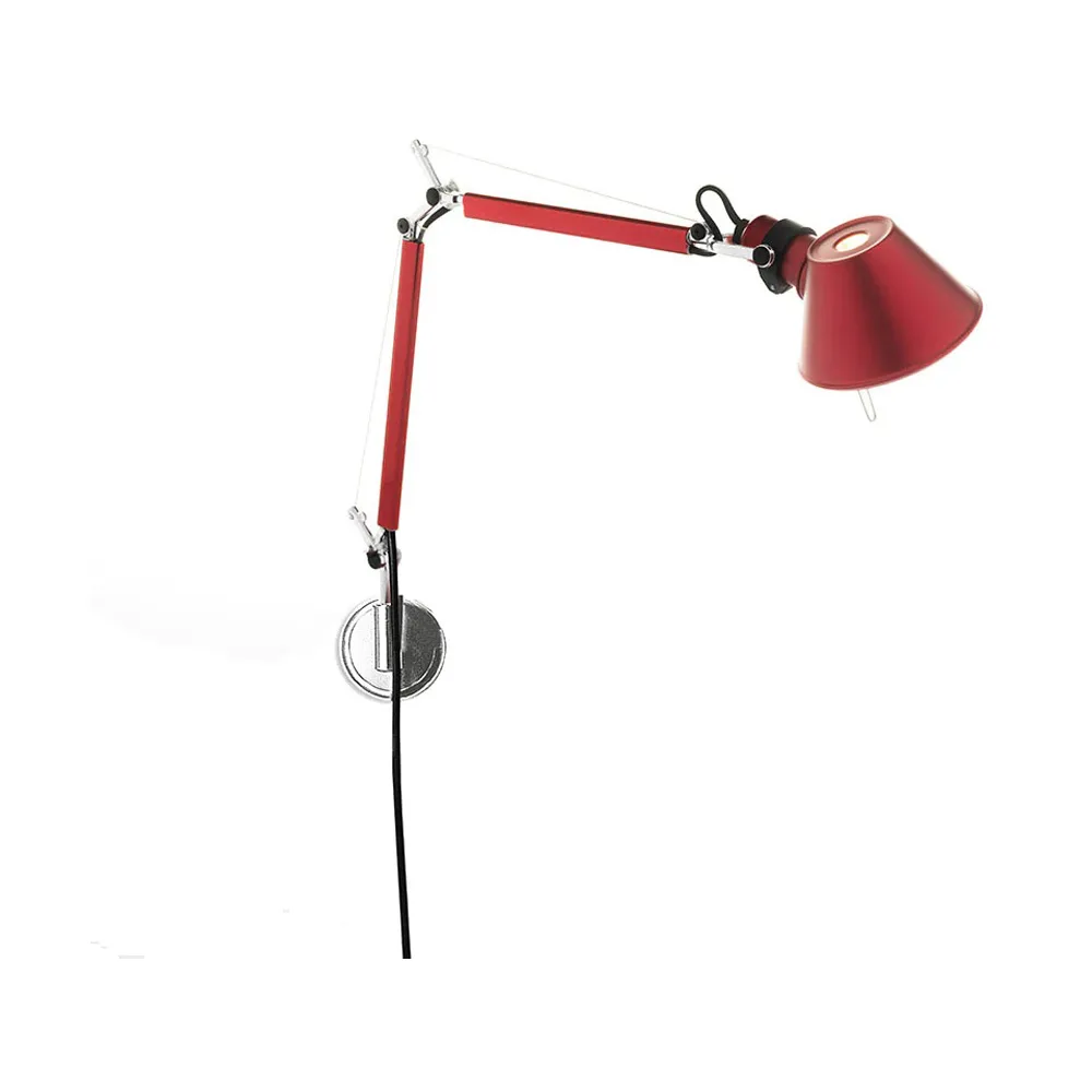 Tolomeo Micro væglampe - Anodized red,  Artemide