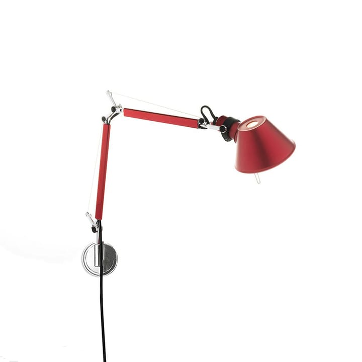 Tolomeo Micro væglampe - anodized red - Artemide