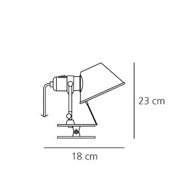 Tolomeo pinza væglampe - aluminium - Artemide