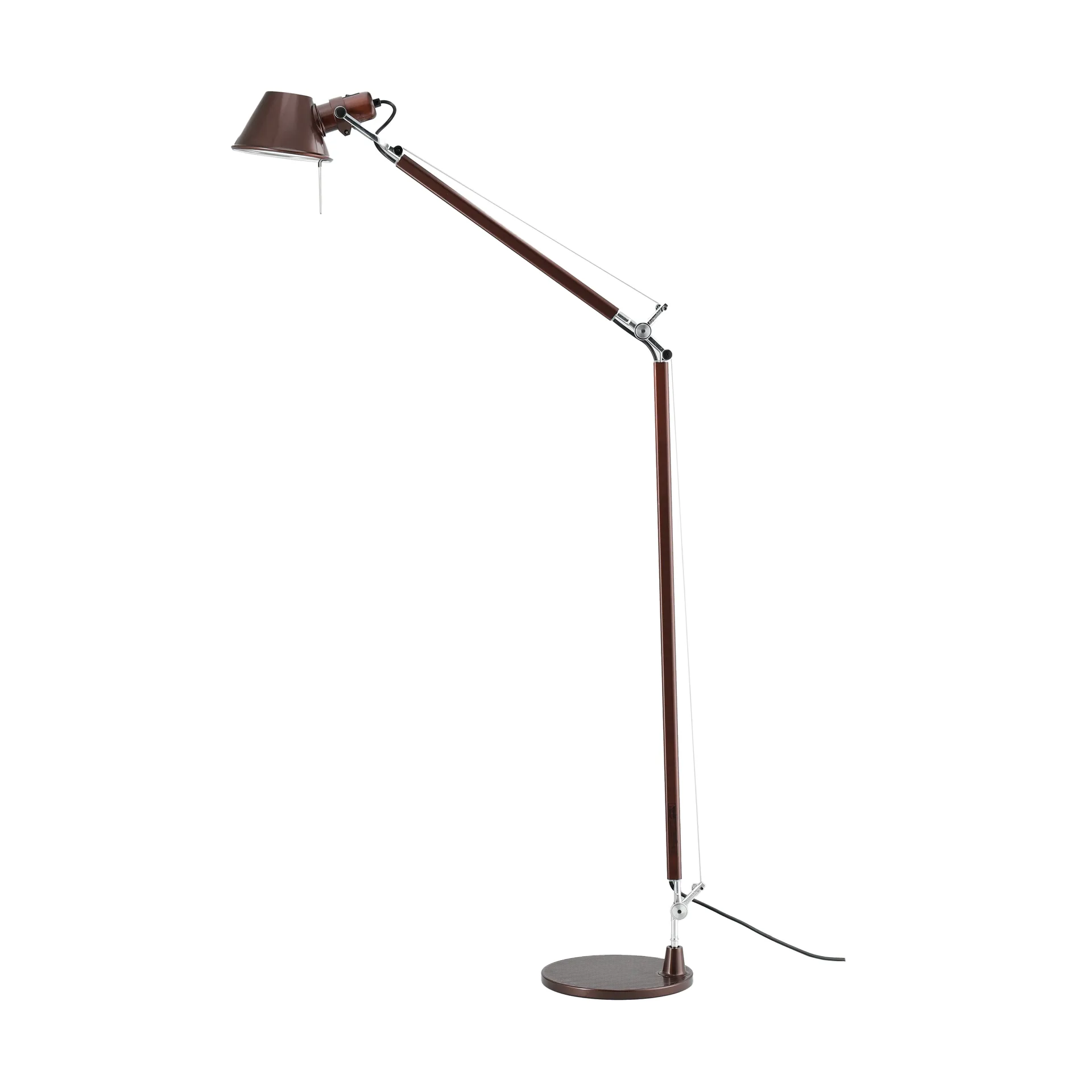 Tolomeo Reading gulvlampe E27 special edition - Brown metallic, Lampefod Artemide