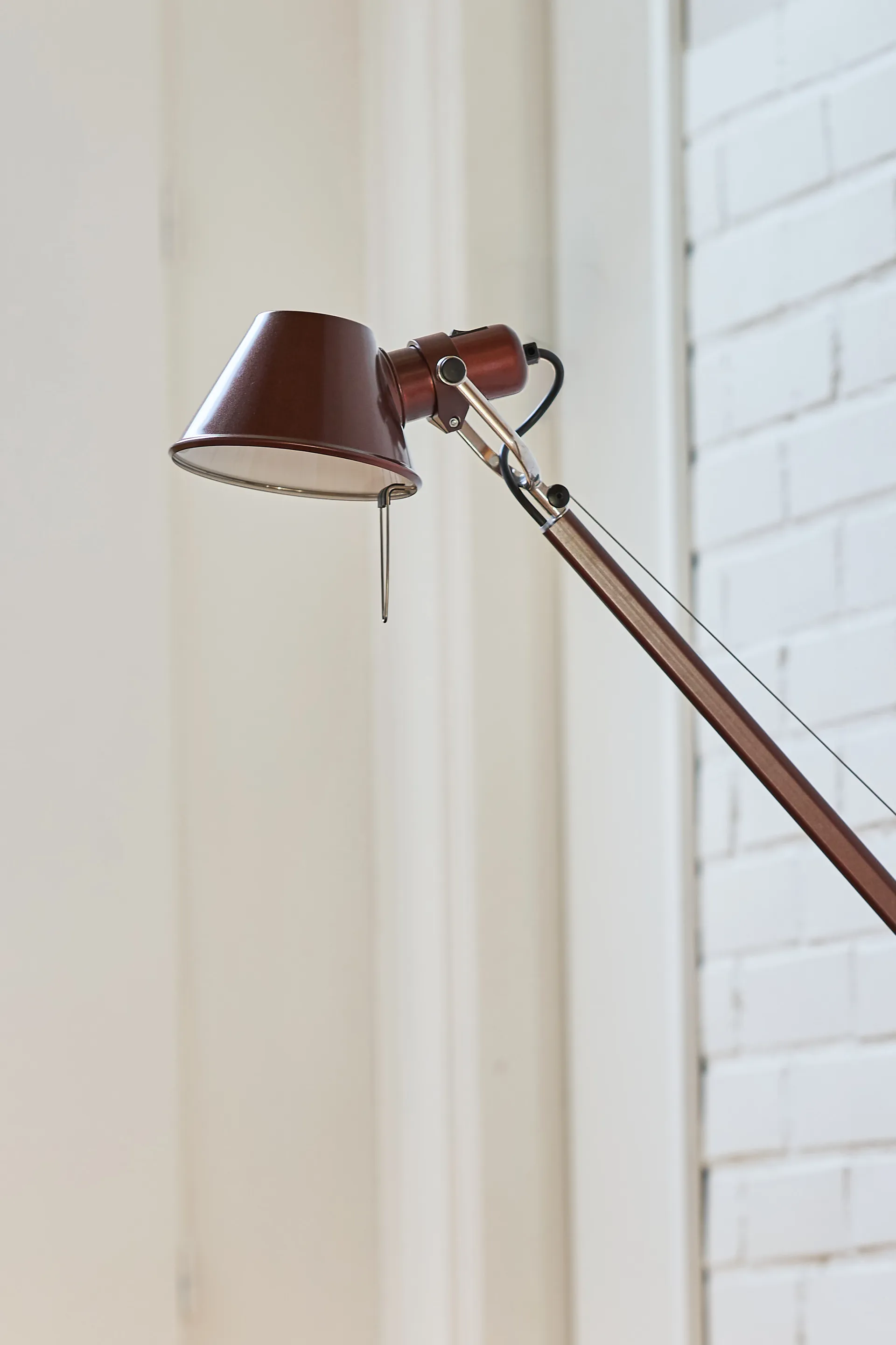 Tolomeo Reading gulvlampe E27 special edition - Brown metallic, Lampefod Artemide