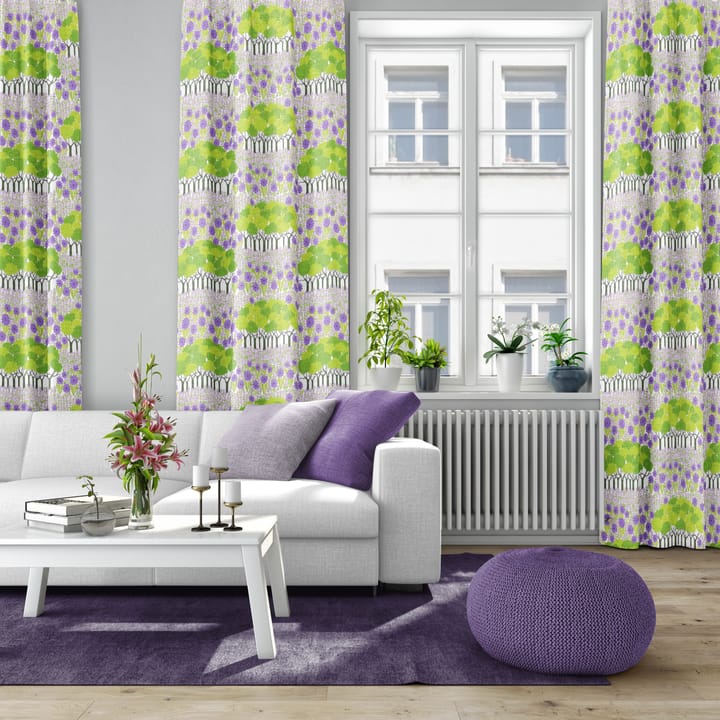 Allé stof, Grøn/Lilla Arvidssons Textil