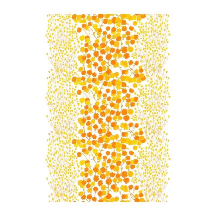 Ängen stof - Gul/Orange - Arvidssons Textil