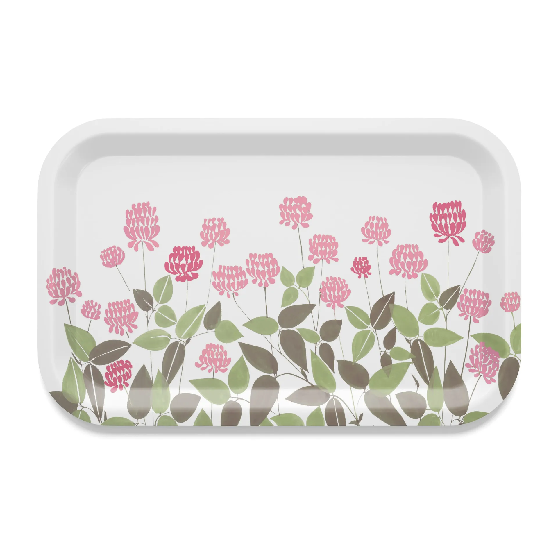 Ängsmark bakke 20x27 cm, Grøn/Lyserød Arvidssons Textil