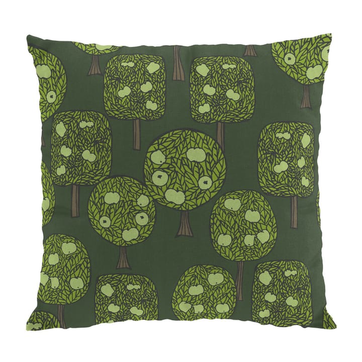 Äppelskogen pudebetræk 47x47 cm - Mørkegrøn - Arvidssons Textil