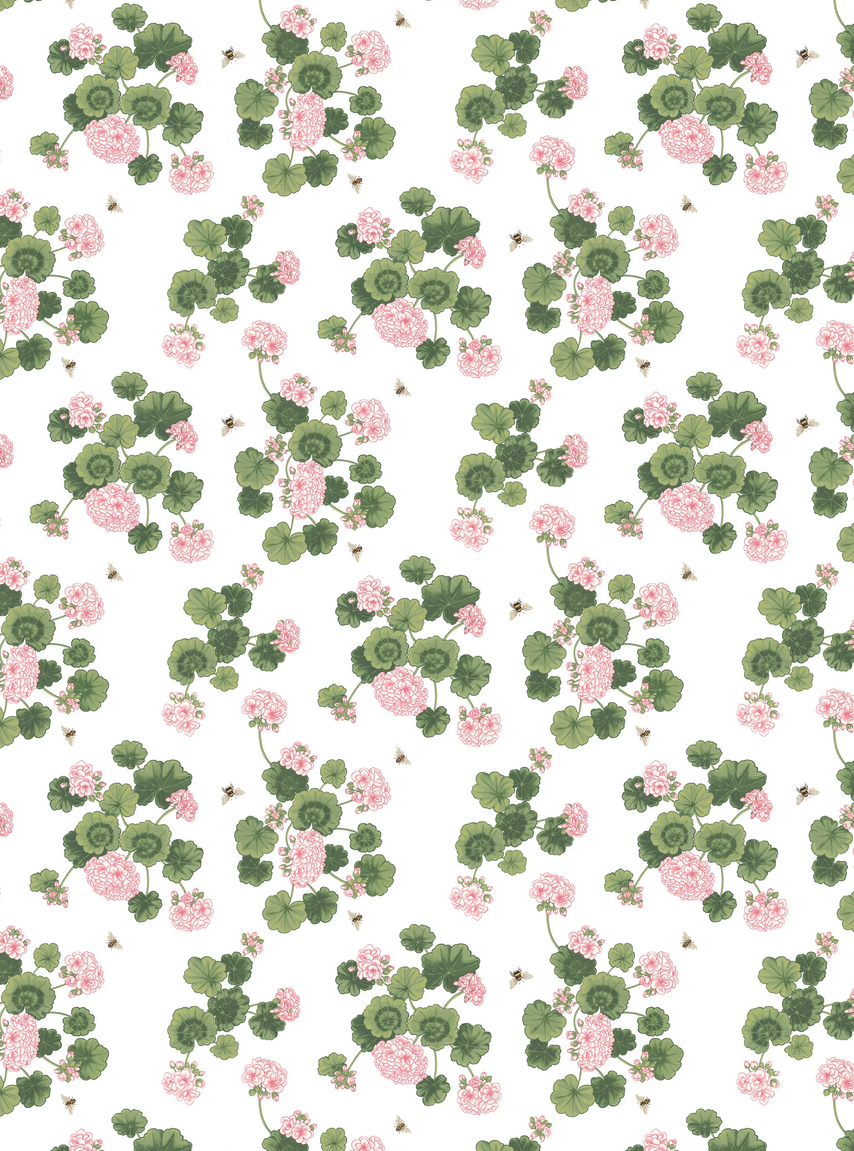 Astrid voksdug, Lyserød/Grøn Arvidssons Textil