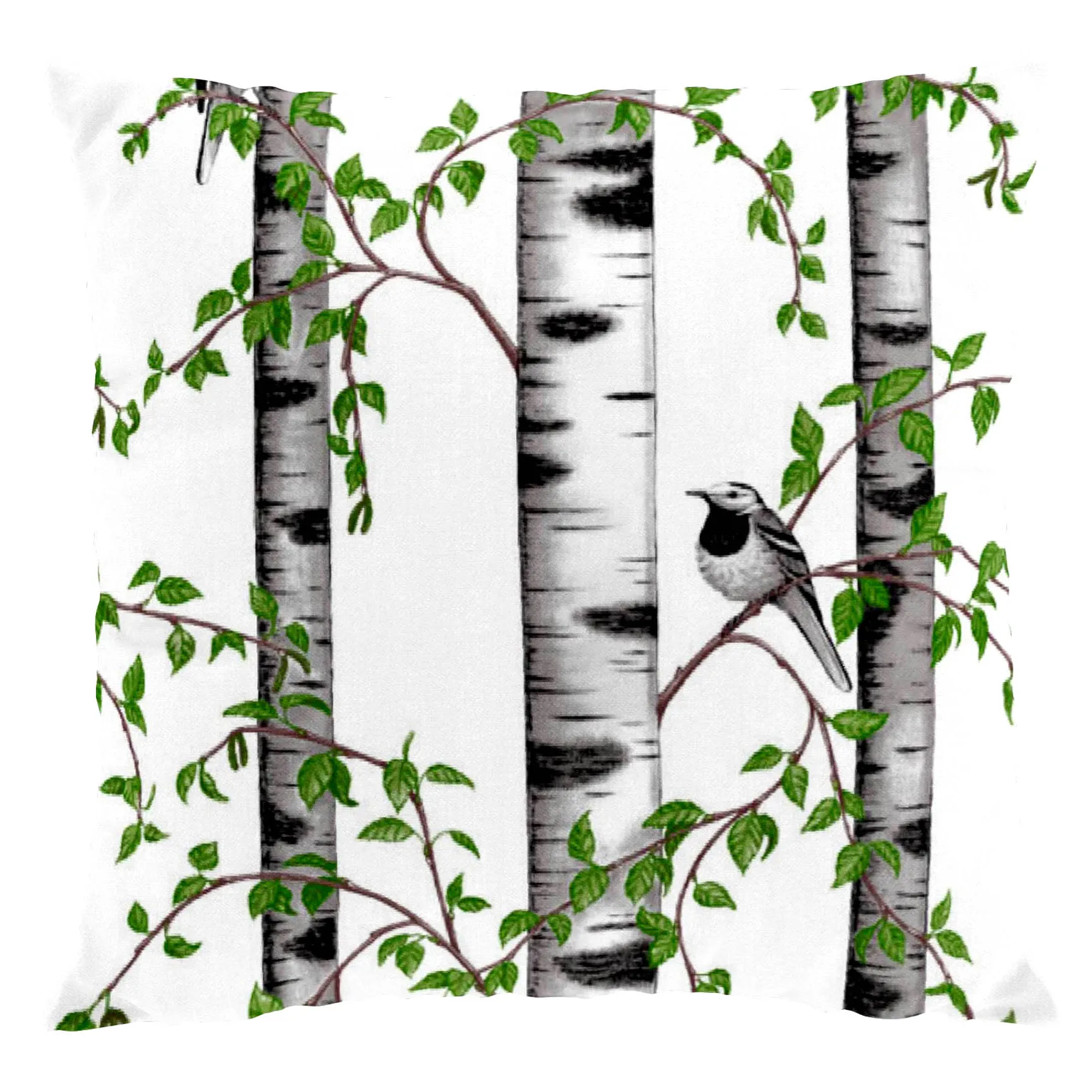 Björkdungen pudebetræk, hvid Arvidssons Textil