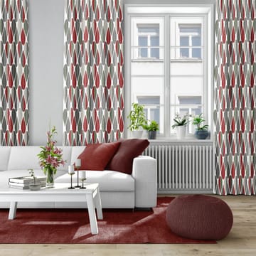 Blader tekstil - Rød/Grøn - Arvidssons Textil
