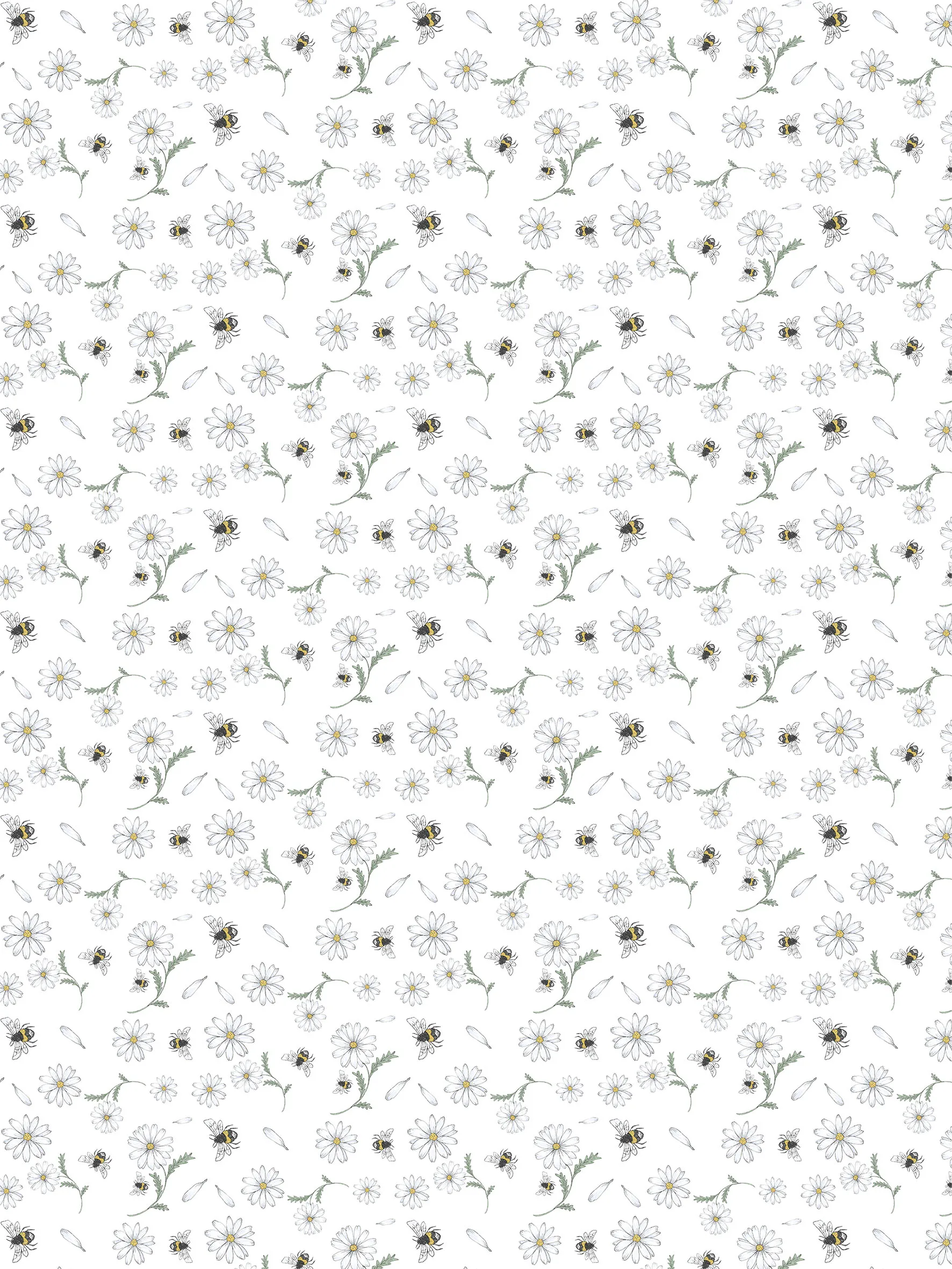 Blomstersurr stof, Beige Arvidssons Textil