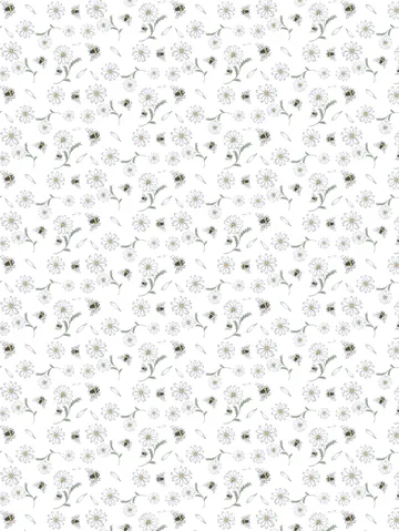 Blomstersurr stof - Beige - Arvidssons Textil