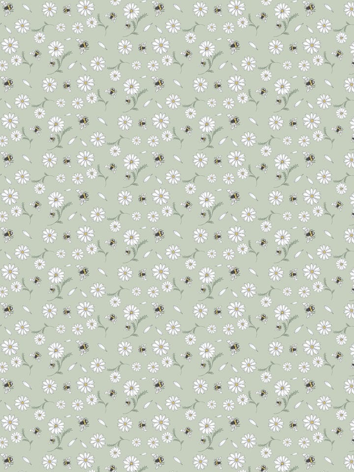 Blomstersurr stof - Grøn - Arvidssons Textil