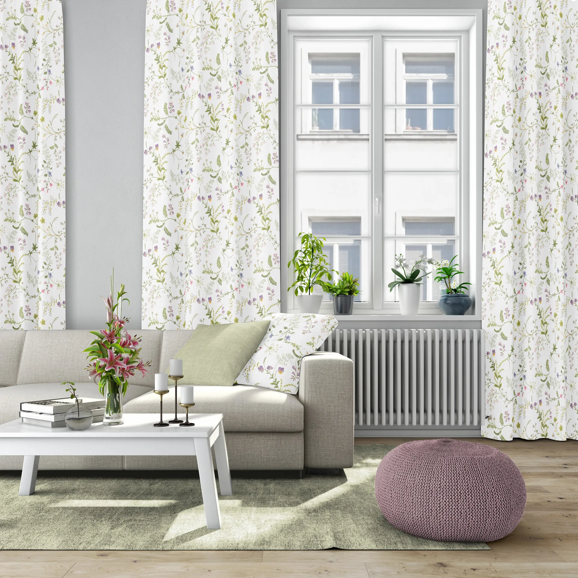Blomsteryra stof, Grøn Arvidssons Textil