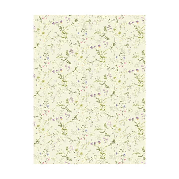 Blomsteryra stof - Gul - Arvidssons Textil