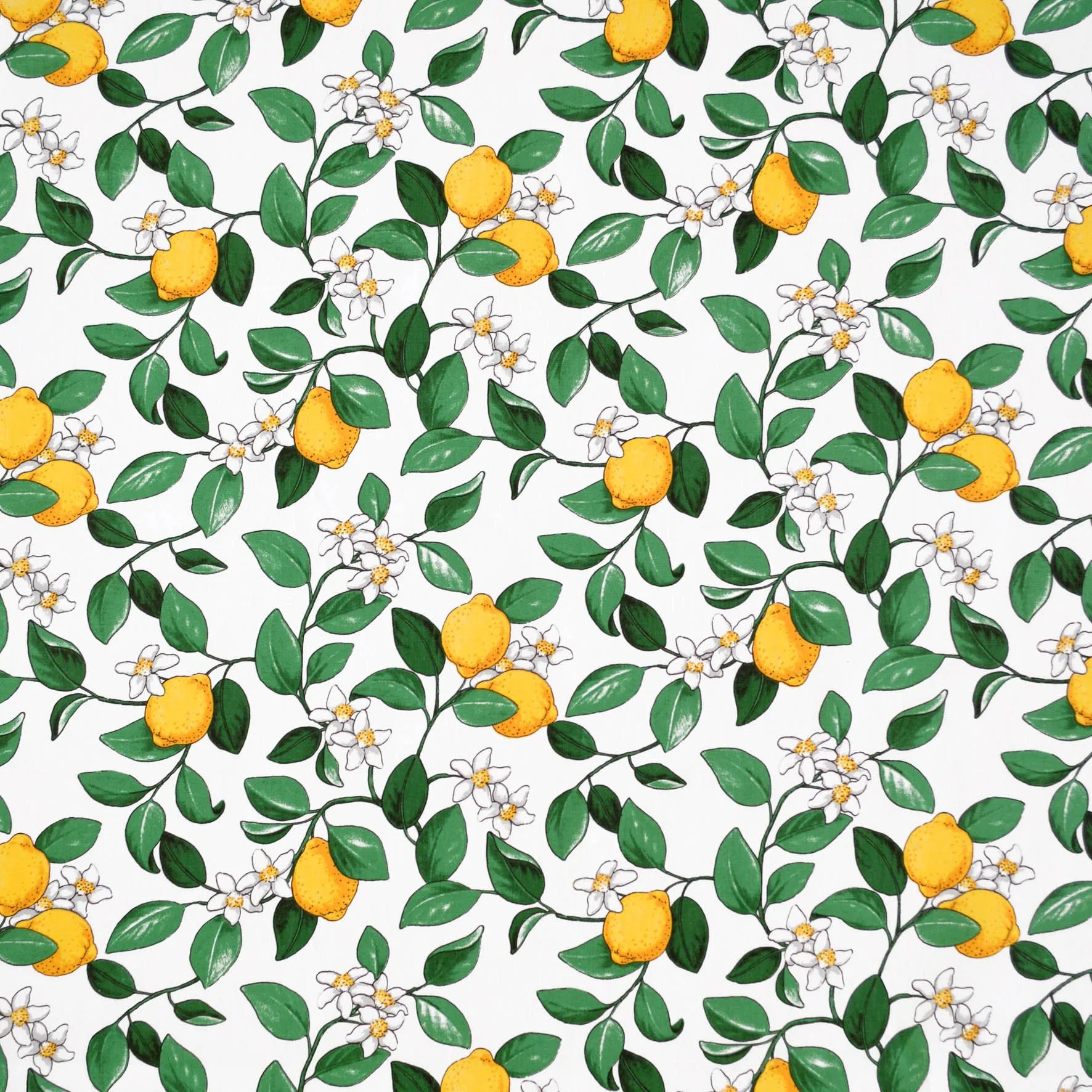 Citronlycka tekstil, hvid Arvidssons Textil
