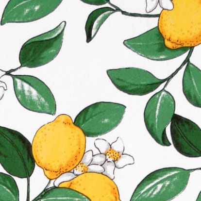 Citronlycka tekstil, hvid Arvidssons Textil