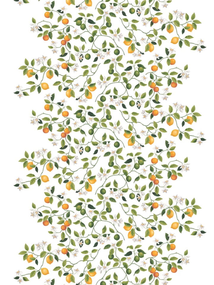 Citrusträdet stof - Grøn/Grøn - Arvidssons Textil