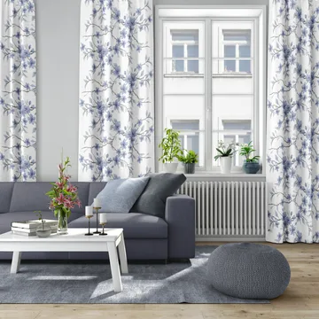 Fägring stof - Blå - Arvidssons Textil