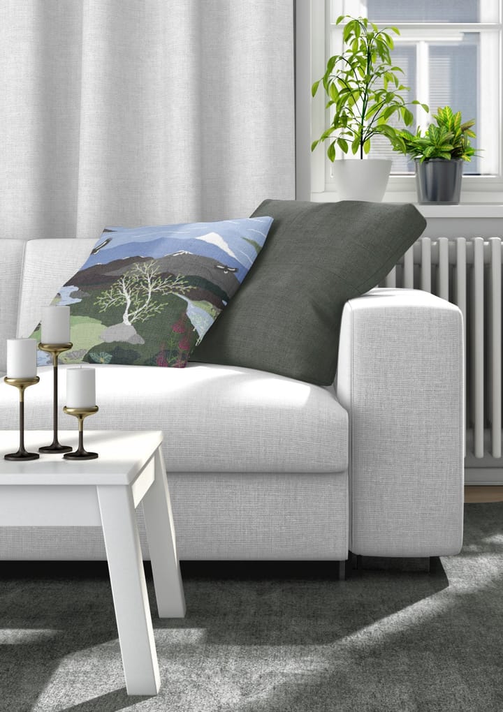 Fjällvandring pudebetræk 47x47 cm, Blå/Grøn Arvidssons Textil