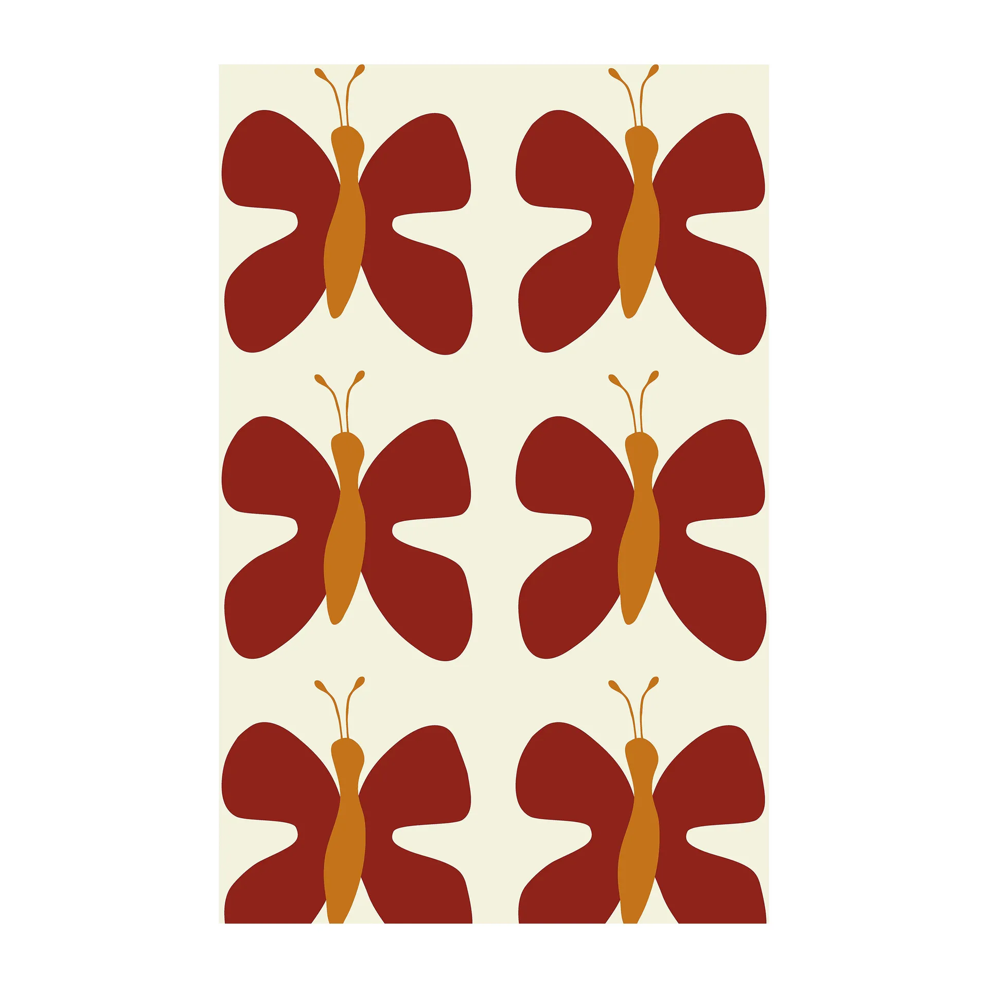 Fjäril voksdug, Rød Arvidssons Textil