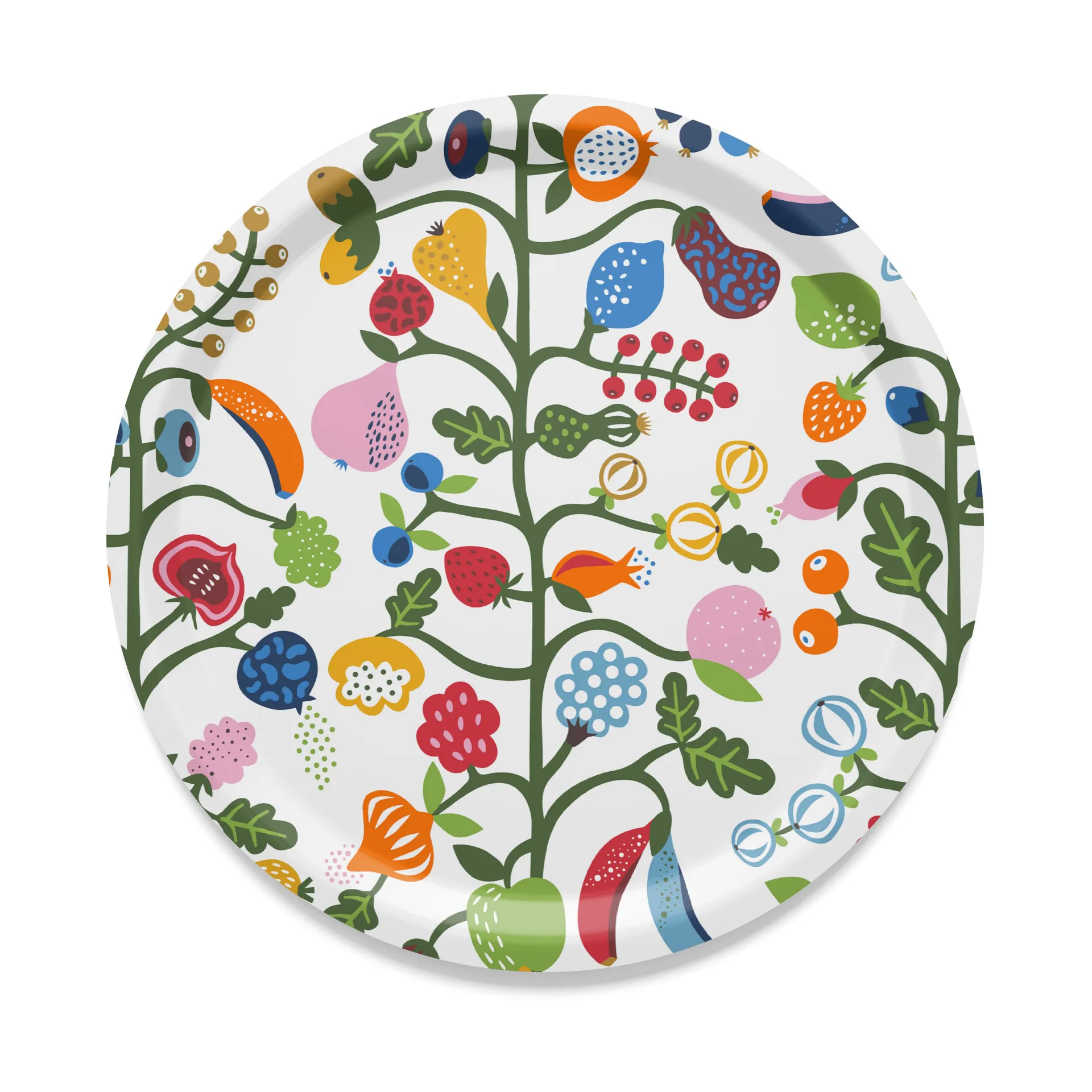 Fruktträdgården bakke Ø31 cm, Flerfarvet Arvidssons Textil