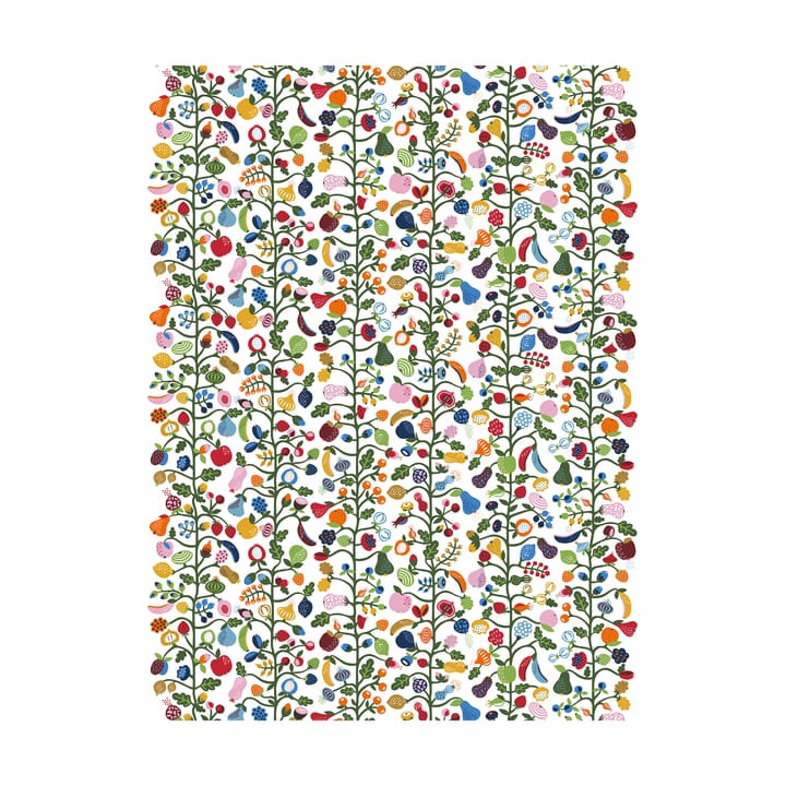 Fruktträdgården stof - Flerfarvet - Arvidssons Textil