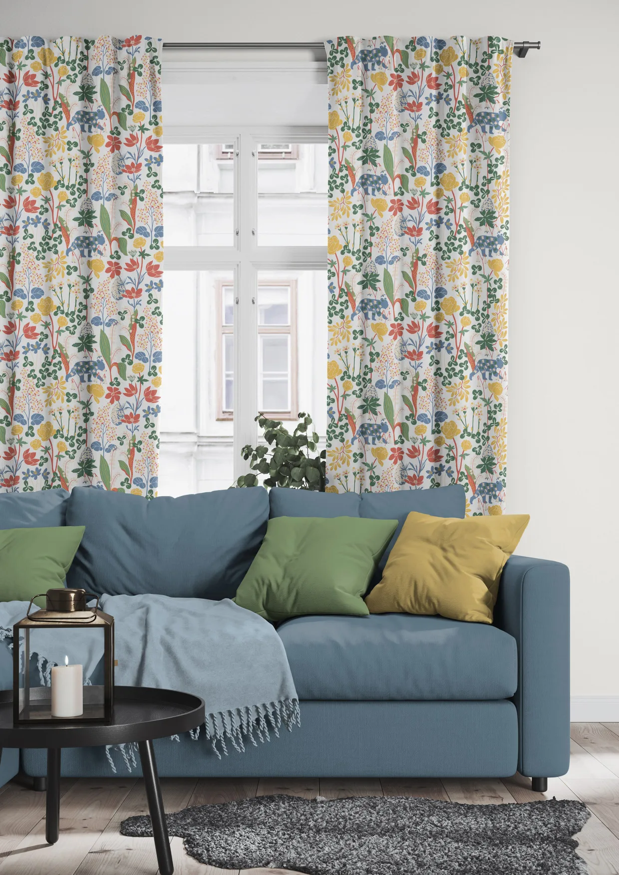 "Här sover ingen björn" voksdug, Multi Arvidssons Textil