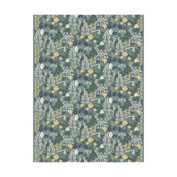 "Här sover ingen björn" voksdug - Turkis - Arvidssons Textil