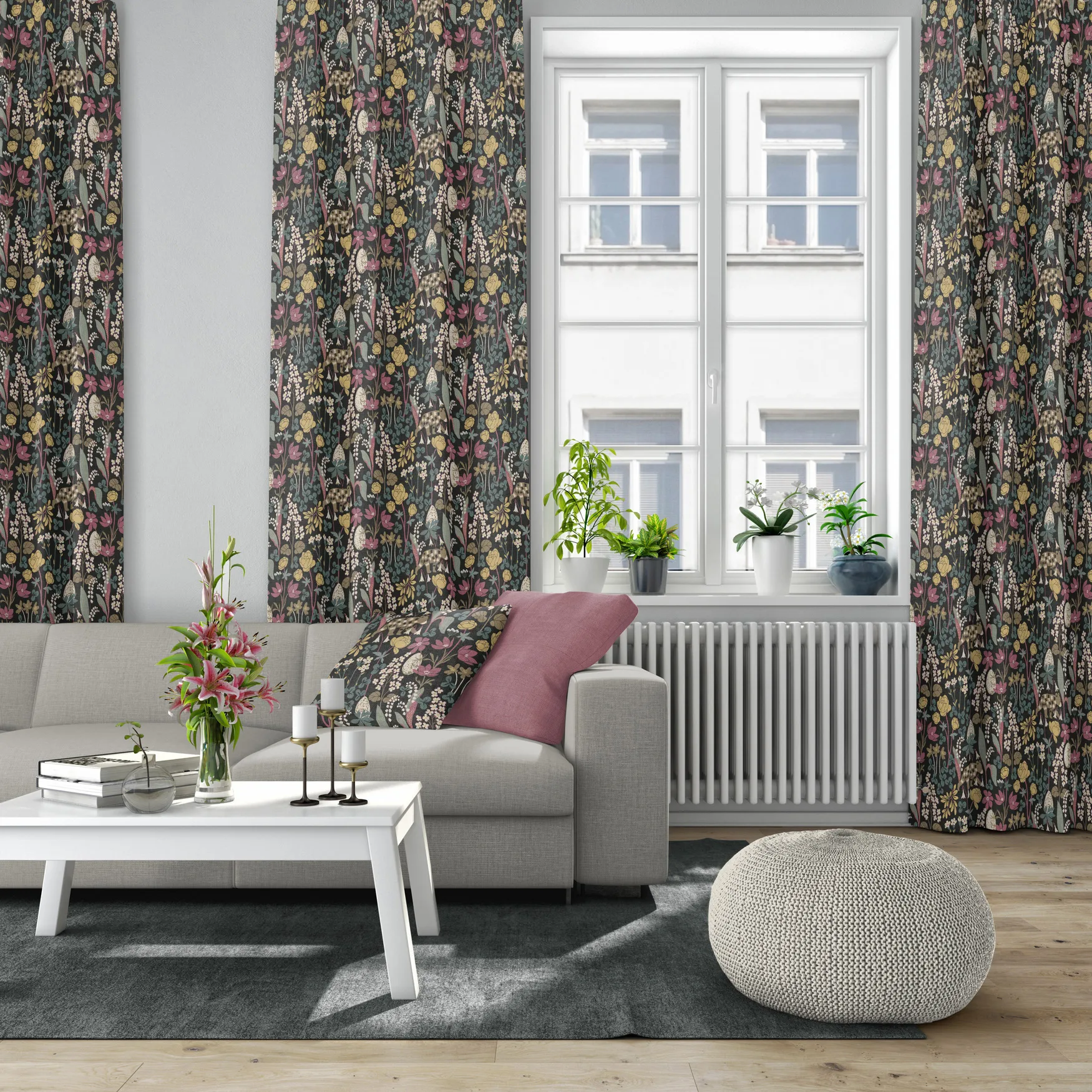 "Här sover ingen björn" voksdug, Turkis Arvidssons Textil