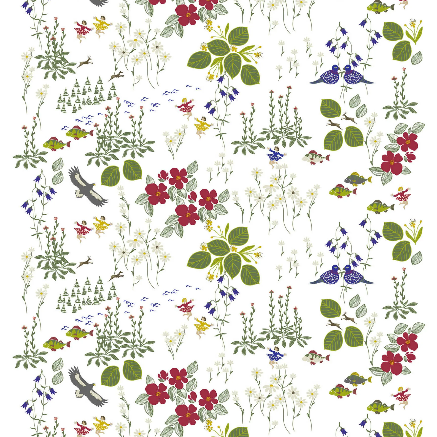 Himlajorden tekstil, hvid Arvidssons Textil