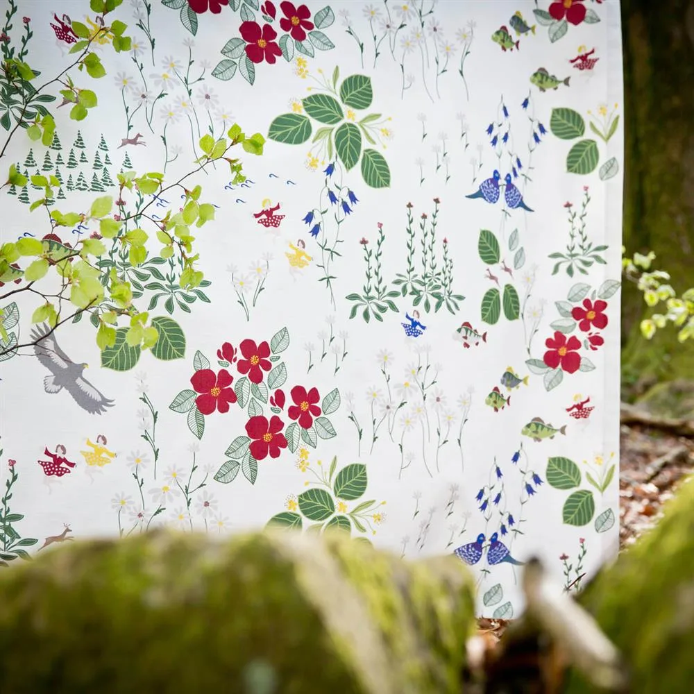 Himlajorden tekstil, hvid Arvidssons Textil